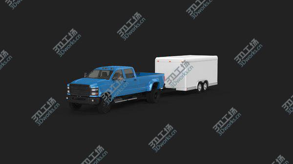 images/goods_img/20210312/3D model Large Pickup and Cargo Trailer/2.jpg